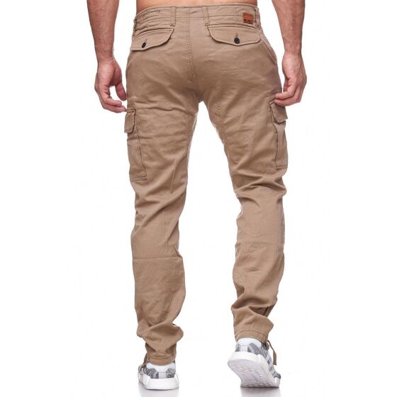 Red Bridge Herren Hose RBC Cargo Pants Straight Fit Camel Beige