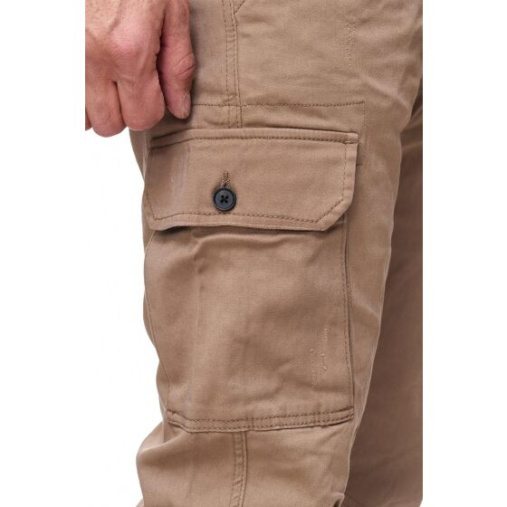 Red Bridge Herren Hose RBC Cargo Pants Straight Fit Camel Beige