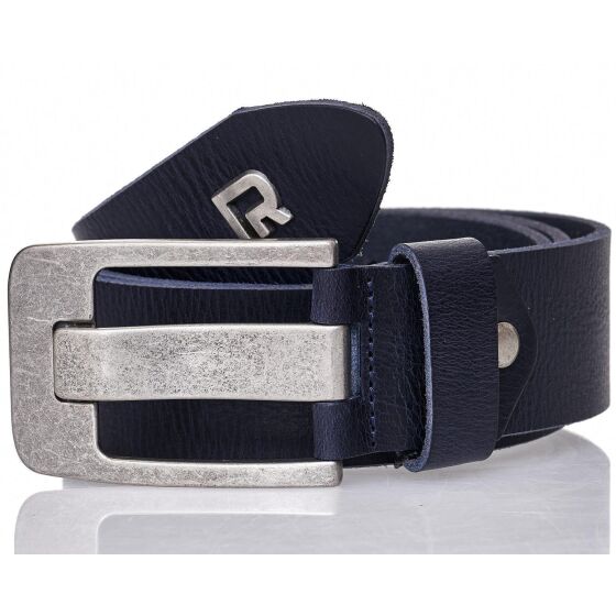 Red Bridge Mens Belt Leather Belt Real Leather Leather Belt RBC Premium Dark Blue