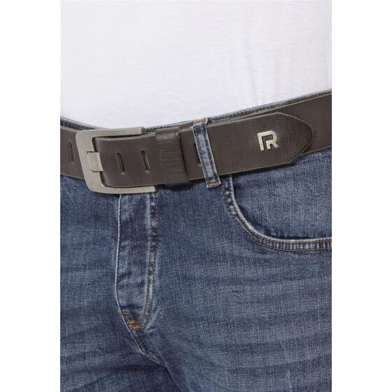 Red Bridge Herren Gürtel Ledergürtel RBC Premium Grau