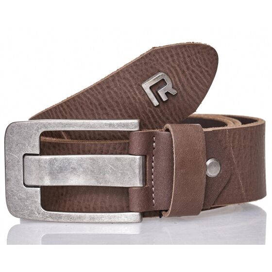 Red Bridge Mens Belt Leather Belt Real Leather Leather Belt RBC Premium Grey