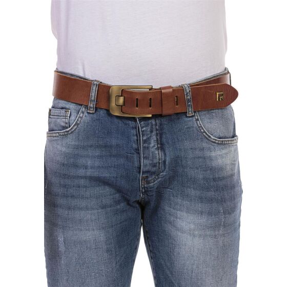 Red Bridge Mens Belt Leather Belt Real Leather Leather Belt RBC Premium Tobacco Brown