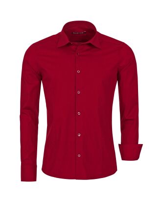 Red Bridge Mens Basic Design Slim Fit Long Sleeve Shirt...