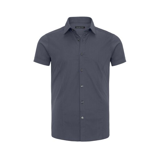 Red Bridge Mens Basic Design Slim Fit Short Sleeve Shirt Blue