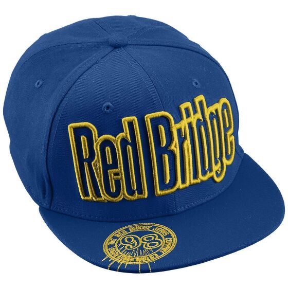 Red Bridge Snapback Baseball Cap Unisex - Mütze Blau Gelb