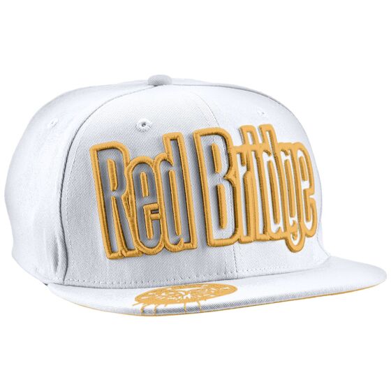 Red Bridge Snapback Baseball Cap Unisex - Hat White