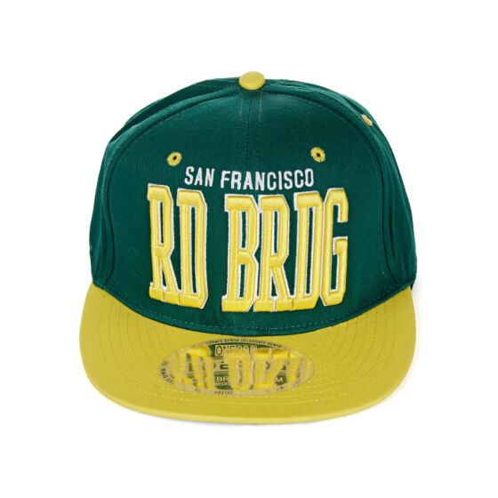 Red Bridge Snapback Cap Women Men Hat Green Yellow