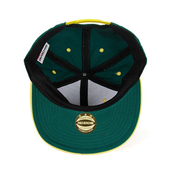 Red Bridge Snapback Cap Women Men Hat Green Yellow