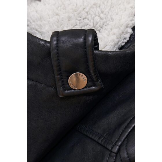 Red Bridge Ladies Jacket Faux Leather Jacket Lined Black