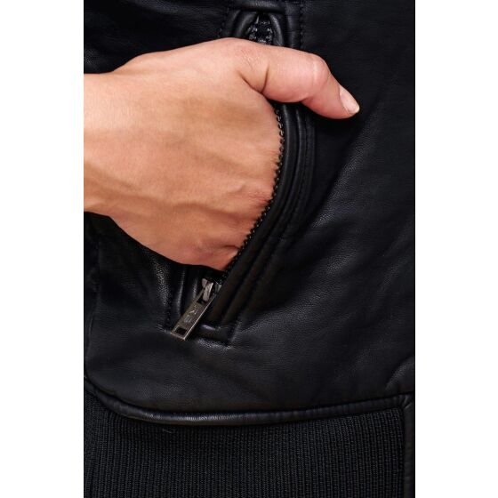 Red Bridge Ladies Jacket Faux Leather Jacket Lined Black