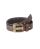 Red Bridge Mens Belt Studded Genuine Leather Black Leather Belt with Studs