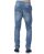 Red Bridge Mens Jogg Denim Jeans Pants with Elastic Waist Blue L (Length 32)