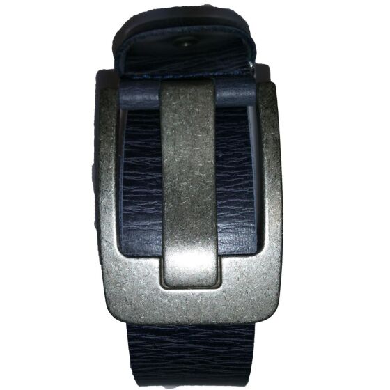 Red Bridge Mens Belt Leather Belt Real Leather Leather Belt RBC Premium Dark Blue