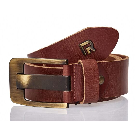 Red Bridge Mens Belt Leather Belt Real Leather Leather Belt RBC Premium Tobacco Brown