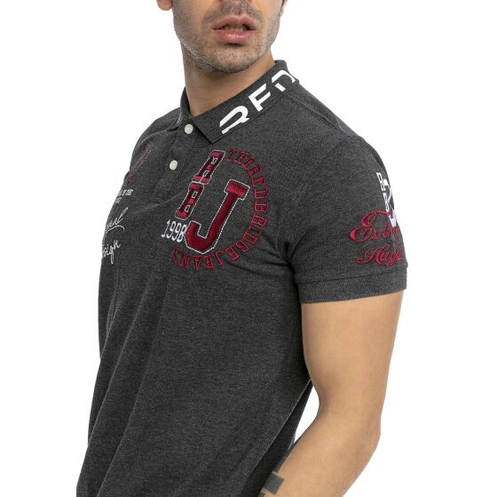 Red Bridge Herren Professionel Design Poloshirts Polo- T-Shirt Grau M
