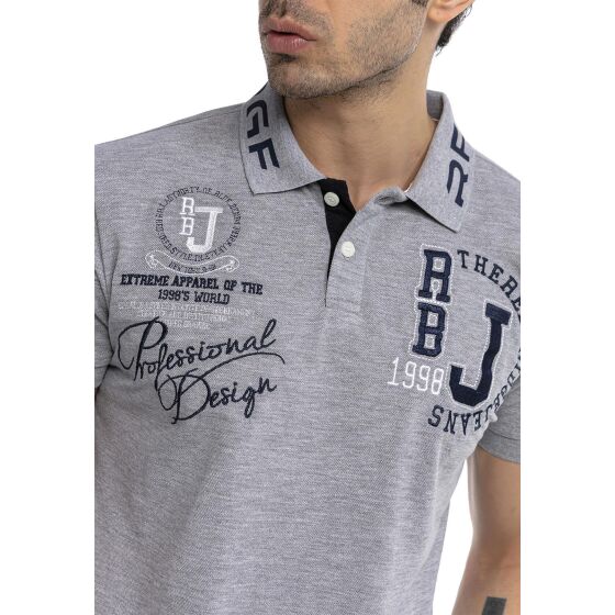 Red Bridge Herren Professionel Design Poloshirts Polo- T-Shirt Grau S