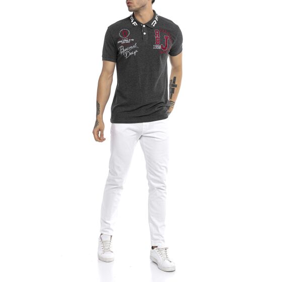 Red Bridge Mens Professional Design Polo Shirts Polo T-Shirt Gray S