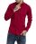 Red Bridge Herren Basic Design Slim Fit Langarm Hemd Bordeaux XL