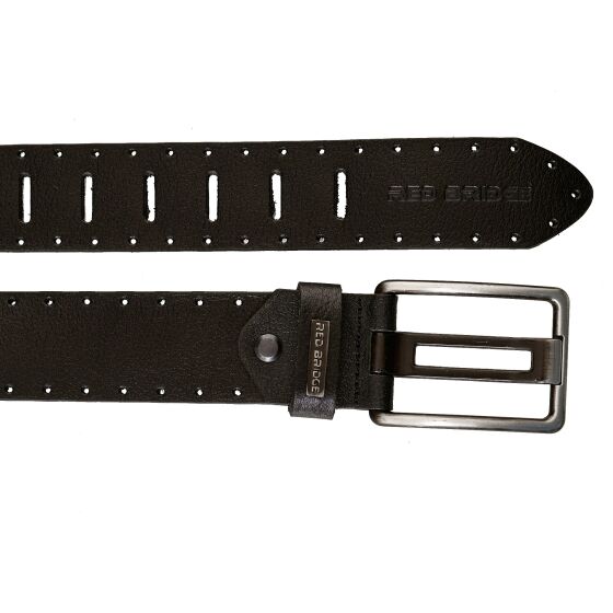 Red Bridge Herren Gürtel Echtleder Ledergürtel Leather Belt RBC Premium Schwarz 100