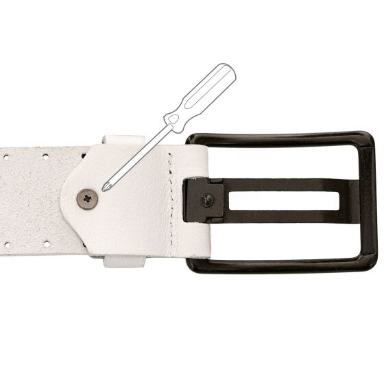 Red Bridge Herren Gürtel Echtleder Ledergürtel Leather Belt RBC Premium Schwarz