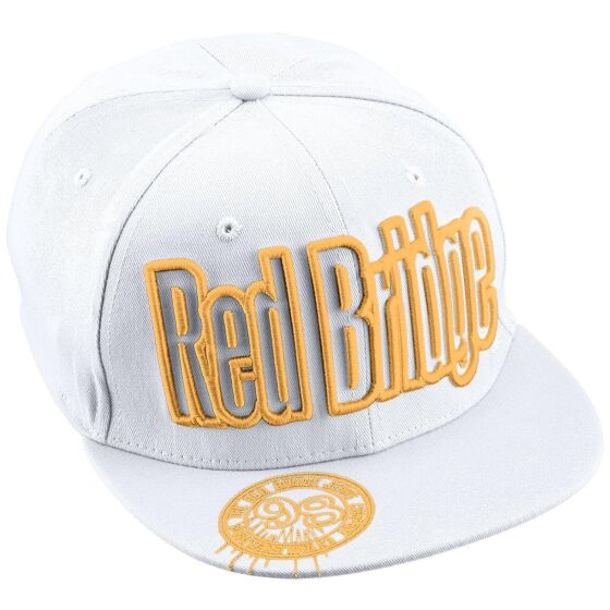 Red Bridge Snapback Baseball Cap Unisex - Hat White One Size