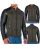 Biker Jacke Kunst- Lederjacke Jacket 2in1 Look Khaki M