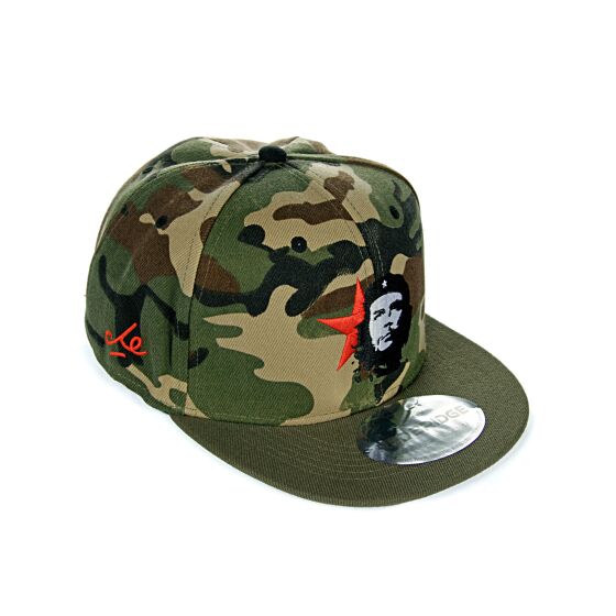 Red Bridge Unisex Che Guevara Snapback Cap Signature Embroidered Camouflage One Size