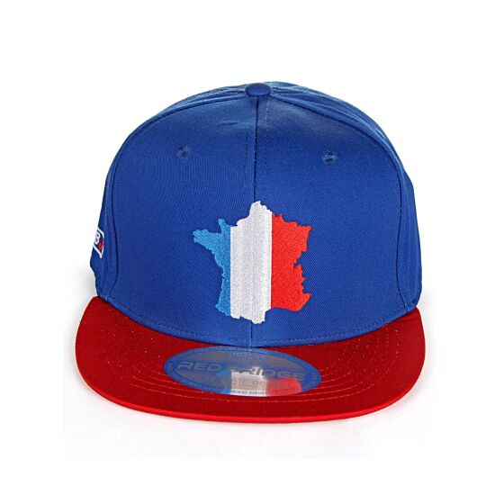 Red Bridge Unisex France Cap Snapback Embroidered Blue One Size