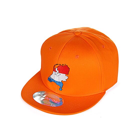 Red Bridge Unisex Holland Cap Snapback Embroidered Orange One Size