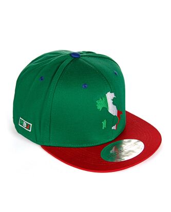 Red Bridge Unisex Italy Cap Snapback Embroidered Green...