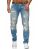 Mens ripped straight cut jeans