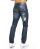 Mens ripped straight cut jeans