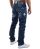 Mens ripped straight cut jeans