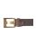 Red Bridge Mens Belt Studded Genuine Leather Brown Leather Belt with Rivets 100