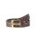Red Bridge Mens Belt Studded Genuine Leather Brown Leather Belt with Rivets 110