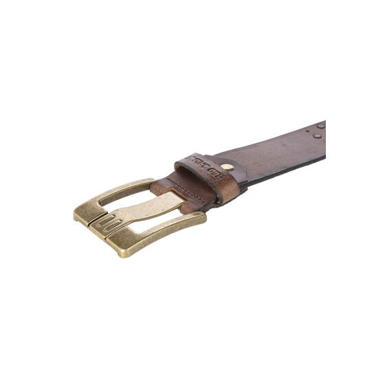 Red Bridge Herren Gürtel Studded Echtleder Ledergürtel Schwarz mit Nieten