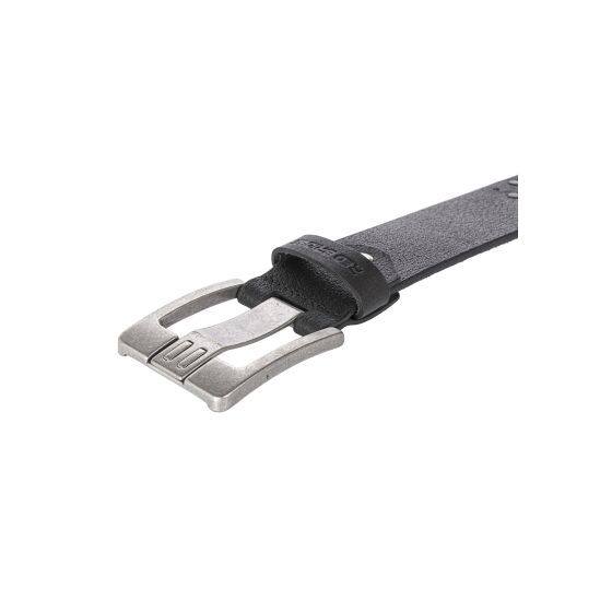 Red Bridge Herren Gürtel Studded Echtleder Ledergürtel Schwarz mit Nieten