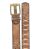 Red Bridge Mens Belt Studded Real Leather Leather Belt Tobacco Brown with Rivets 95