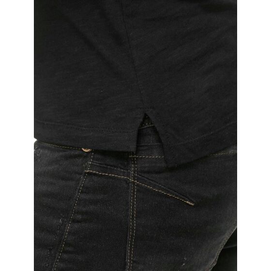 Red Bridge Mens T-Shirt Cover Page Patchwork Black
