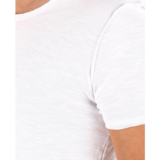 Red Bridge Herren T-Shirt Decision Thread Inside Out Nähte Weiß