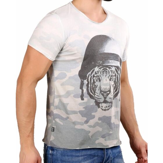 Red Bridge Herren T-Shirt Wild Tiger Camouflage Khaki