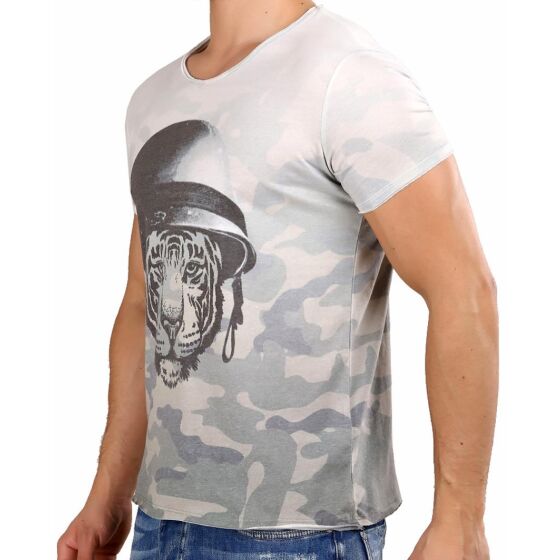 Red Bridge Herren T-Shirt Wild Tiger Camouflage Khaki