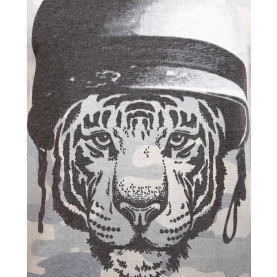 Red Bridge Mens Wild Tiger Camouflage Khaki T-Shirt