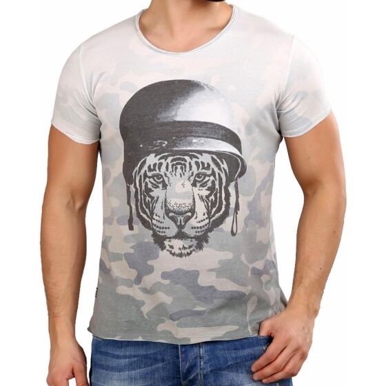 Red Bridge Herren T-Shirt Wild Tiger Camouflage Khaki XL