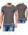 Red Bridge Mens External Three Ply Chunky Knit T-Shirt Black