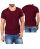 Red Bridge Mens Light Move T-Shirt with Holes Cuts Bordeaux S