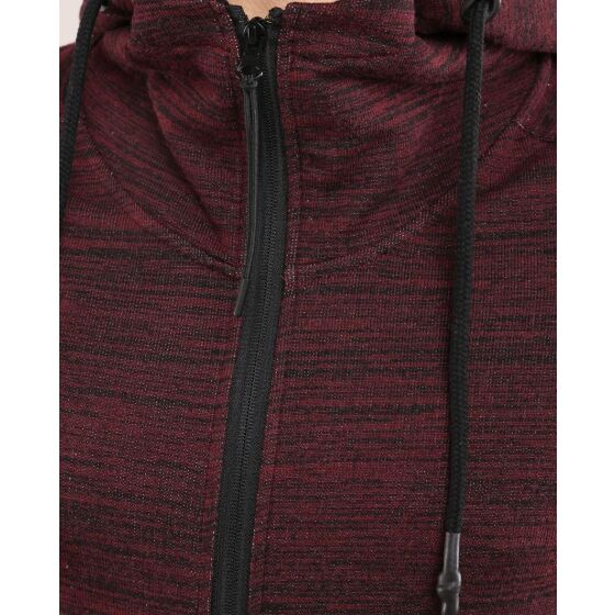 Red Bridge Mens Hoodie Jacket Tracksuit Top Zip Bordeaux