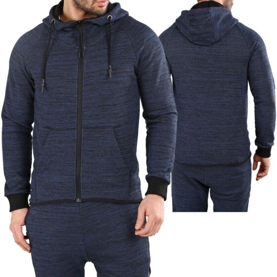 Red Bridge Mens Hoodie Jacket Tracksuit Zip Up Top Navy Dark Blue