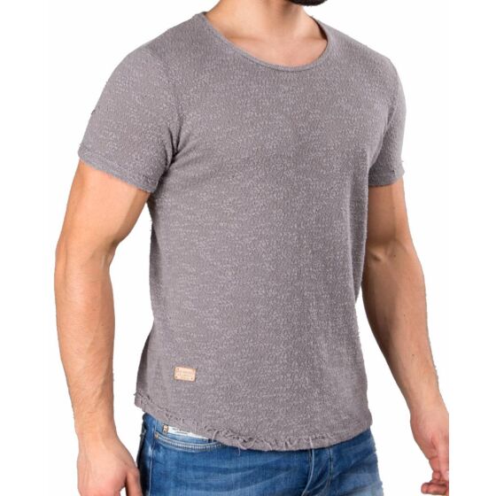 Red Bridge Mens T-Shirt Breeze and Streets Ripped Destroyed Grey