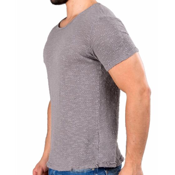 Red Bridge Mens T-Shirt Breeze and Streets Ripped Destroyed Grey